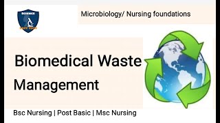 Biomedical waste management for Bsc NursingNursing Foundations Microbiologyscience easy tech [upl. by Ahseenal313]