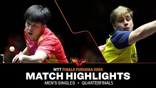 Wang Chuqin vs Truls Moregard  MS QF  WTT Finals Fukuoka 2024 [upl. by Cob]