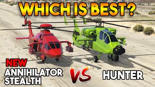 GTA 5 ONLINE  ANNIHILATOR STEALTH VS HUNTER WHICH IS BEST [upl. by Hazel209]