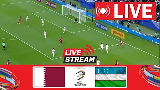 🔴LIVE Qatar vs Uzbekistan  AFC Asian Qualifiers 2026  Match Live Today [upl. by Myrle804]