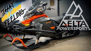 2021 SkiDoo Skandic WT 600 ACE With Linq Accessories Full Walk Around and Test Drive [upl. by Hsetirp]