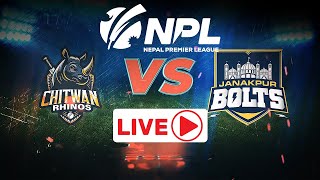 NPL LIVE CHITWAN RHINOS VS JANAKPUR BOLTS  Nepal Premier League 2024  TU Cricket Ground npl [upl. by Ardua]