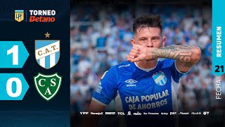 ATLÉTICO TUCUMÁN 1  0 SARMIENTO I Resumen del partido  TorneoBetano 2024 [upl. by Anehsak]