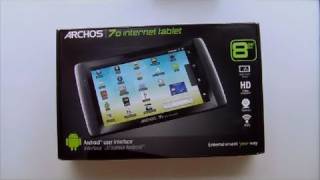 Archos 70 Android Internet Tablet  Unboxing [upl. by Orazio]