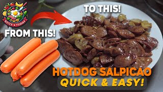 HOTDOG SALPICAO RECIPE QUICK amp YUMMY [upl. by Nilerual]