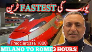 Milan to Rome with Frecciarossa 1000 🚝  Italian high speed train [upl. by Aelahc]