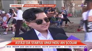 Început de an școlar cu emoții pentru Narcisa Guță Fiul ei Alberto a început școala [upl. by Obrien]