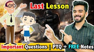 The Last Lesson  Flamingo  CH  1  FREE Notes  Important Questions 🇮🇳 [upl. by Ynnavoeg]