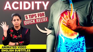 Animation How to treat Acid Reflux  நெஞ்செரிச்சல் குணமாக இதை செய்யுங்கள் [upl. by Kori990]