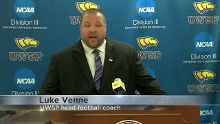 UWStevens Point names Luke Venne as new head football coach [upl. by Notyard981]