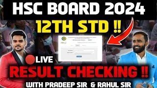 🔴 LIVE 12th STD RESULT CHECKINGBOARD EXAM 2024pradeepgiriacademy [upl. by Ymor2]