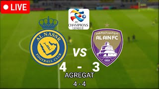 🔴النصر  العين بث مباشر ربع نهائي دوري ابطال آسيا مباراة اليوم لعبة فيديو محاكاة Al nassrAlain LIVE [upl. by Aihsit980]