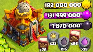 We Got Town Hall 16 Spending Spree on the Update Clash of Clans [upl. by Ettesil479]