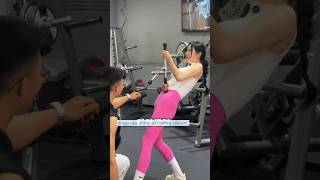 cô cần thủ đến phòng tập gym tập động tác bo cá và cái kết fishing caucashort [upl. by Zilada]