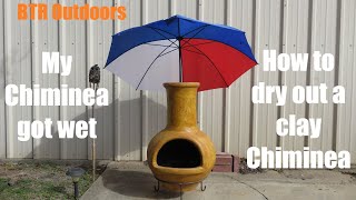 How to dry out a clay chiminea [upl. by Harobed239]