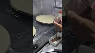 Cara putar crepes loyang manual crepes food kuliner indonesia [upl. by Gala]