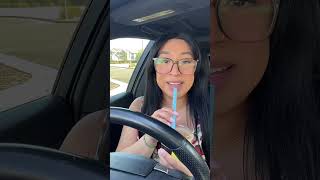 Ordering the baristas favorite drink coffee challenge drivethru tastetest [upl. by Vihs325]