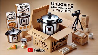 5 ltr pressure cooker  5 litre pressure cooker hawkins  prestige 5 ltr pressure cooker unboxing [upl. by Klein396]