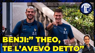 😂 👉🏻 PAVARD “stuzzica” THEO e i francesi del Milan ⭐️⭐️ [upl. by Nnylkcaj]