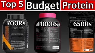 Top 5 Whey Protein Budget  Protein For MuscleBuildingHindi [upl. by Riccio]