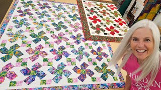 NO CURVED EDGES quotALL IN A ROWquot QUILT [upl. by Garth70]