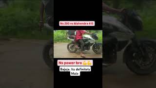 The power of Bajaja Ns 200 💪💪💪💪youtubeshorts ytshorts ns200cc bajaj vs mahindr [upl. by Eno]