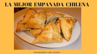 COMO HACER RICAS EMPANADAS CHILENAS AL HORNO CASERAS PASO A PASO [upl. by Gorman]