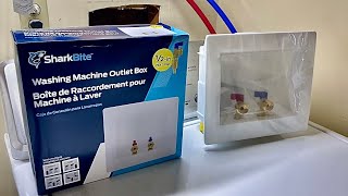 How to install a sharkbite washing machine outlet box [upl. by Suzie]