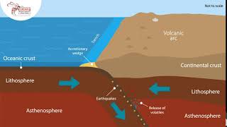 Convergence oceanic and continental crust [upl. by Goldina]