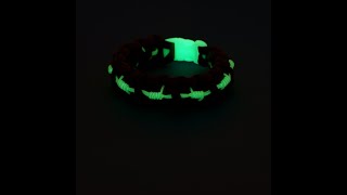 Barbed Wire Paracord Bracelet Glow in the dark shorts [upl. by Akinej]