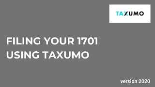 Filing 1701 or Annual ITR using Taxumo [upl. by Ruthi]