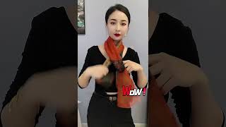 How to wear a scarf How to tie a scarf  Trending Scarf Styles Ep2231223 scarf tieatie scarftie [upl. by Locklin]