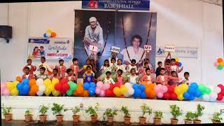 Saibaba Central School Dance performance by class 1 students on Gratitude to Parents and Elders [upl. by Icken66]