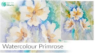 Three expressive and easy primrose flowers with negative painting [upl. by Sheela448]