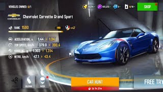 Asphalt 8  Car Hunt Cup  Chevrolet Corvette Grand Sport [upl. by Zorana]