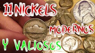 NICKELS MODERNOS QUE VALEN MUCHO DINERO monedas de 5 centavos valiosas [upl. by Nett4]