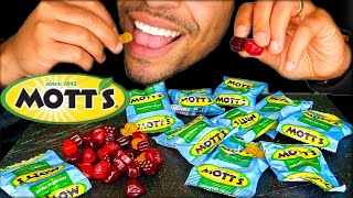 EATING FRUIT SNACKS CHEWY ASSORTED MOTTS CANDY MOUTH SOUNDS ASMR NO TALKING [upl. by Eindys]