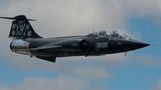 INCREDIBLE SOUND F104 Starfighter Black Beauty  Howl Sound CloseUp Pratica di Mare Airshow 2023 [upl. by Chapnick]