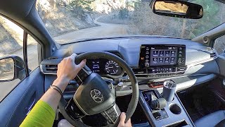 2023 Toyota Sienna XLE Woodland AWD  POV Test Drive Binaural Audio [upl. by Aivon]