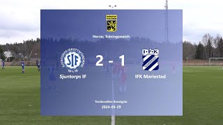 240329 Sjuntorps IF  IFK Mariestad Höjdpunkter [upl. by Einohtna]