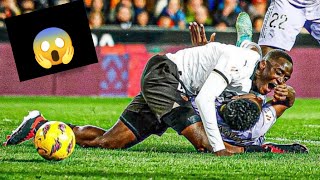 mouctar diakhaby blessure اوضح لقطه لحظه اصابه لاعب فالنسيا أمام الريال  لقطه صعبه جدا 😱😱😱 [upl. by Pang]