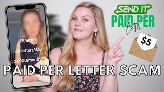 TIKTOK’S VIRAL “LETTER WRITING” SCAM EXPLAINED  Spoiler You don’t actually get paid 5 per letter [upl. by Coats]