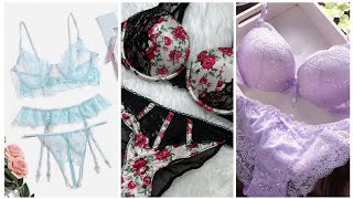 Bra panty style Branded ladies Undergarments  padednon paded bra design net panty and bra [upl. by Noslien]