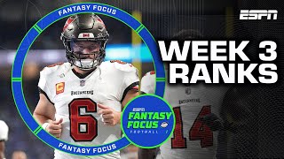 Week Three Rankings  Tight End Time Machine  Fantasy Focus 🏈 [upl. by Mohn]