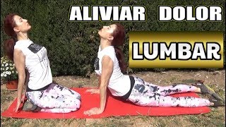 ALIVIAR DOLOR LUMBAR  Estiramientos muy efectivos [upl. by Anirpas]