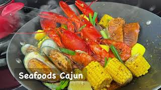 Seafoods Cajun  Food Recipes Atbp  Seafoods Recipe  Cajun Food  Lobster Recipe [upl. by Anitsyrc]