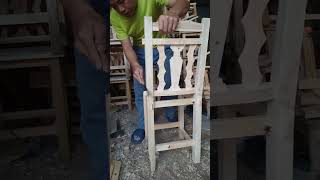 I make large wooden chairs Professional carpentry Mortise and tenon crafts Folk crafts Craft [upl. by Hekker]