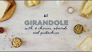 Girandole with 4 cheeses with almonds and pistachios [upl. by Martinsen657]