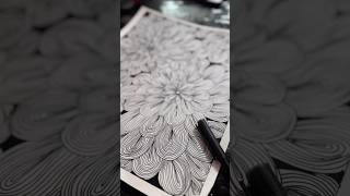 Zentangle Art for Calming your mind art zentangleeasyart zendoodle arttherapy shorts [upl. by Lukin]