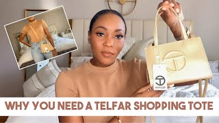 Telfar Small Shopping Bag Product Review 2021  Cymone Williamson Style [upl. by Peppard383]